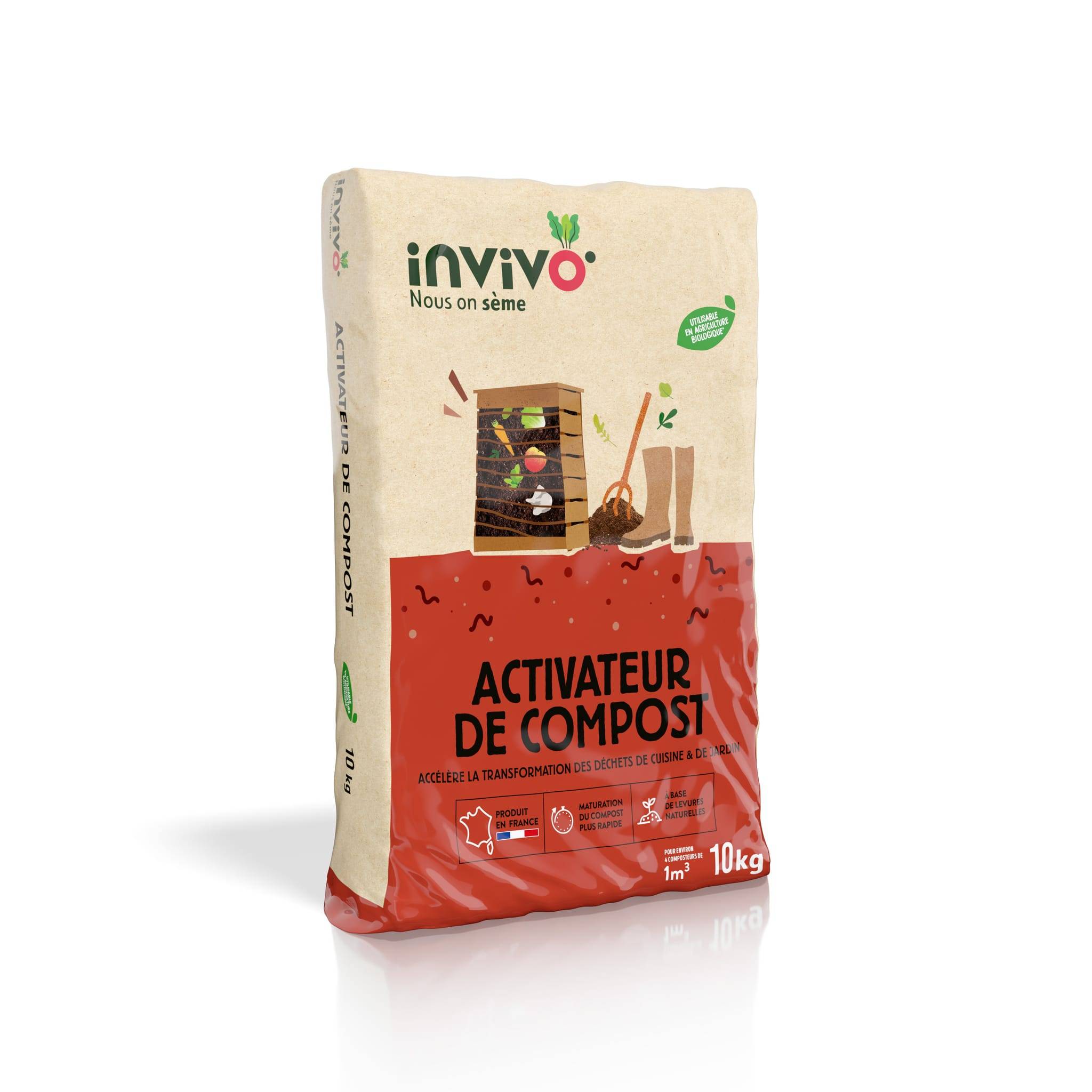Invivo Nous On Sème - Activateur de compost boite de 10kg - Invivo Nous on sème