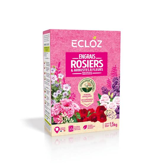 Ecloz - Engrais Rosiers & Arbustes à fleurs Boîte 1,5kg - ECLOZ - Image 1