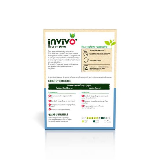 Invivo Nous On Sème - Engrais Sang Boîte 1,5kg - INVIVO Nous on sème - Image 2