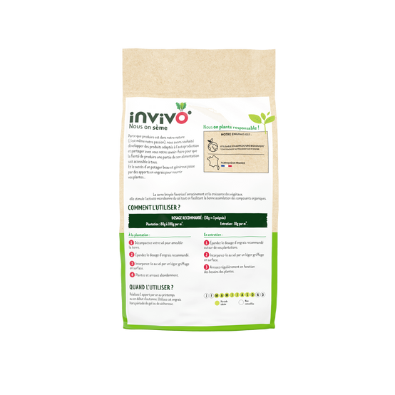 Invivo Nous On Sème - Engrais Corne broyée Sac 5kg - INVIVO Nous on sème - Image 2