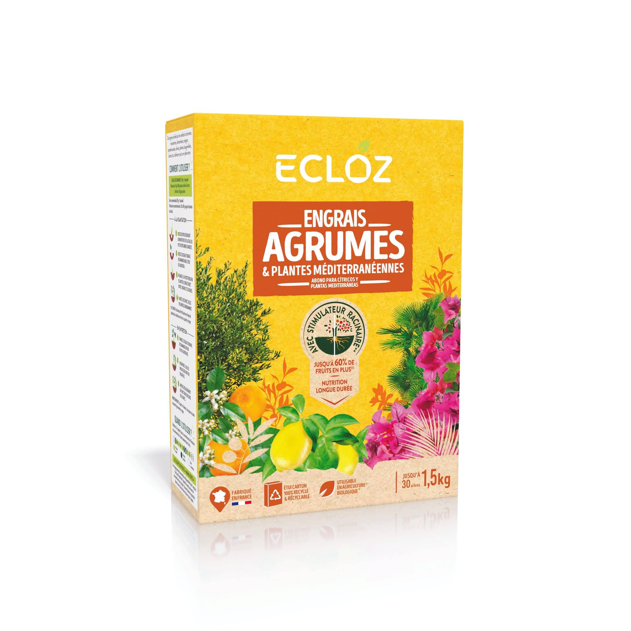 Ecloz - Engrais Agrumes & Plantes méditerranéennes Boîte 1,5kg - ECLOZ - Image 1