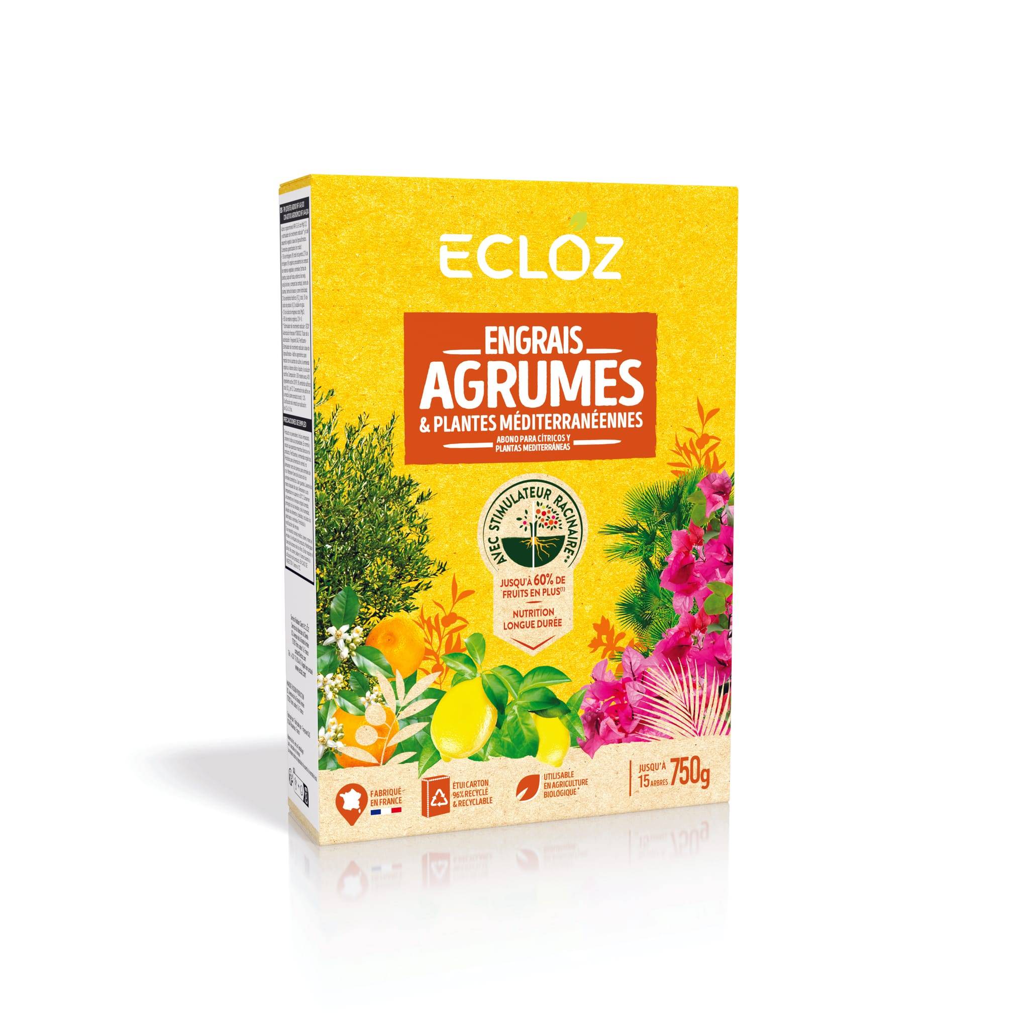 Ecloz - Engrais Agrumes & Plantes méditerranéennes Boîte 750g - ECLOZ - Image 1