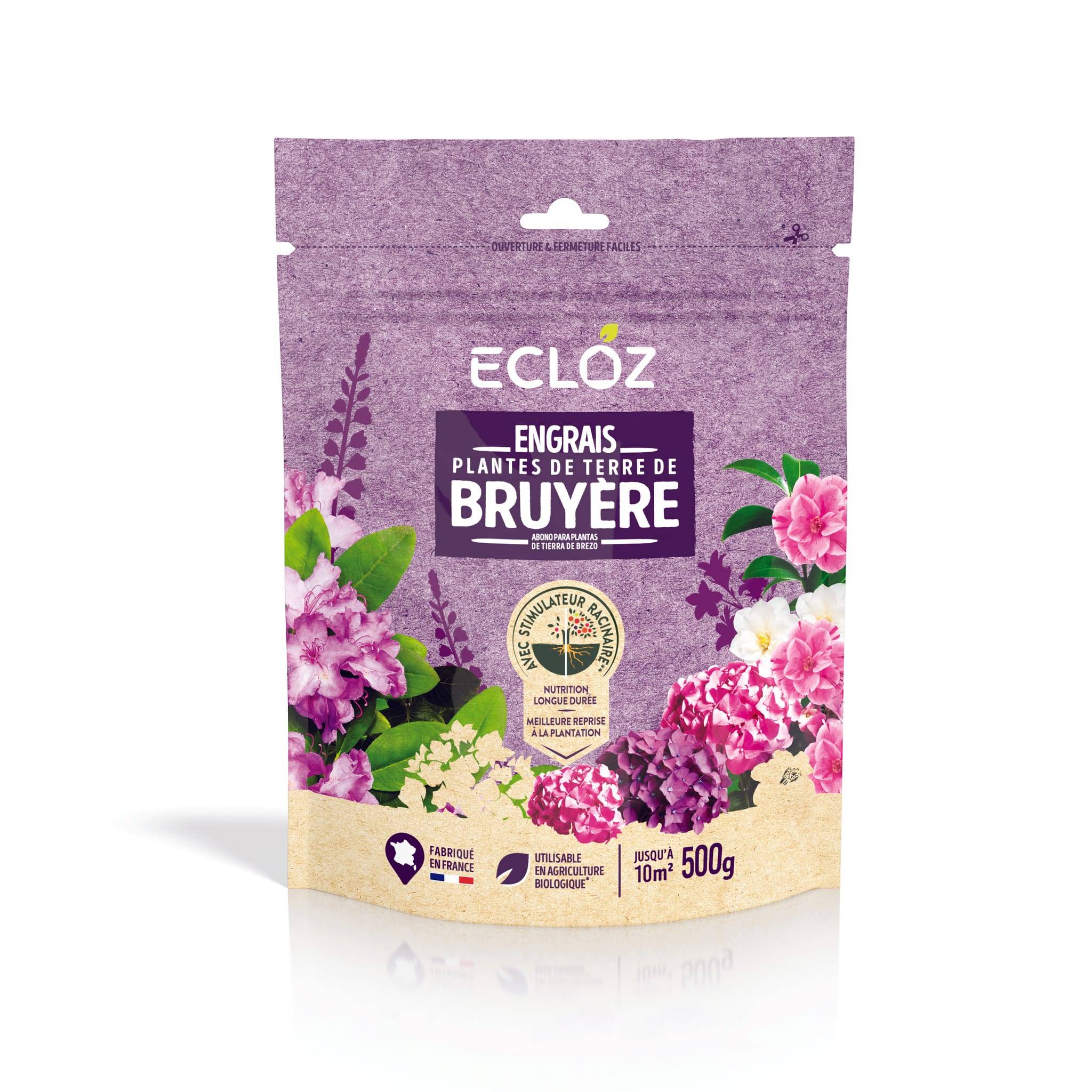 Ecloz - Fertilizante Plantas de Tierra de Brezo Doypack 500g - ECLOZ