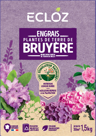 Ecloz - Engrais Plantes de terre de bruyère Boîte 1,5kg - ECLOZ - Imagen 2