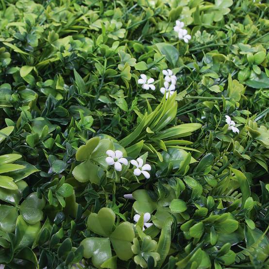 Nortène - Panneau végétal synthétique, imitation feuillage/fleurs de jasmin - Image 3
