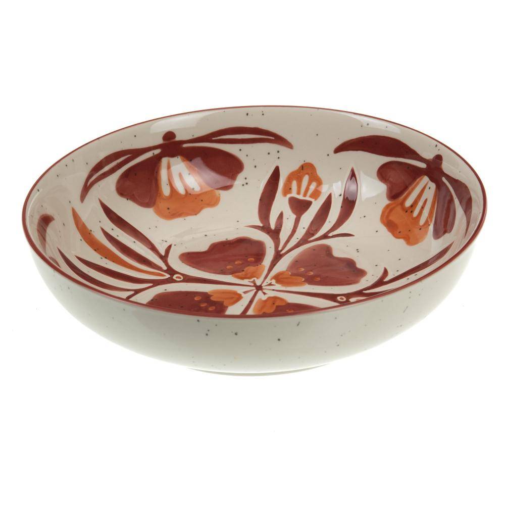Saladier Sofia grès rouge Ø28 cm H.7.5 cm - Amadeus