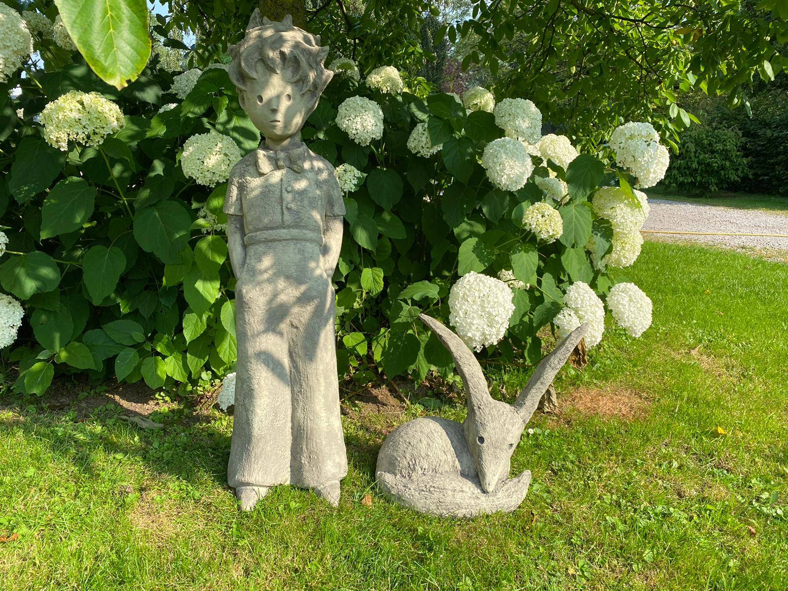Statue Renard Pierre Reconstituée H 50 cm - DECORIALE - Imagen 2