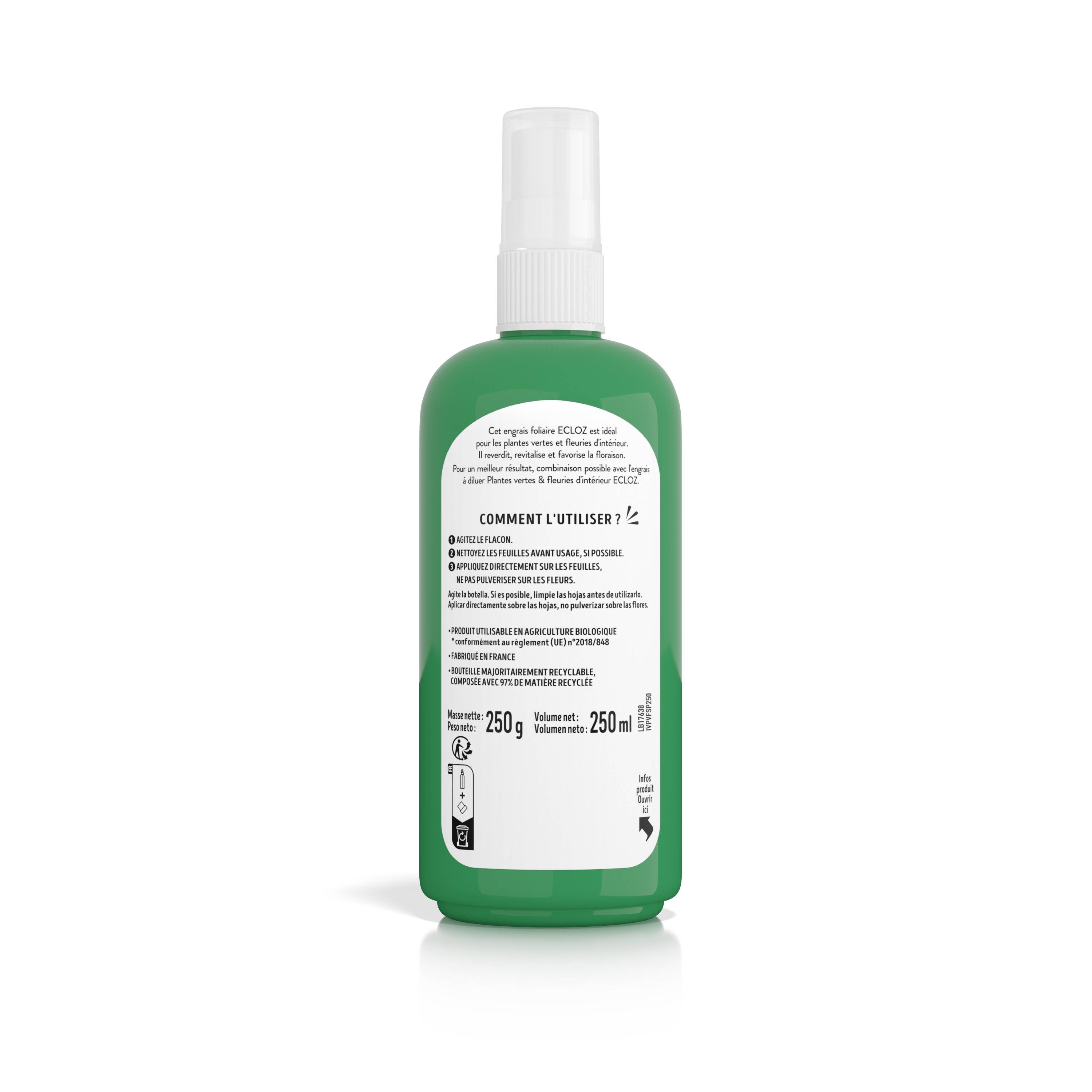 Ecloz - Engrais pour plantes vertes et fleuries Spray 250ml - ECLOZ - Image 2