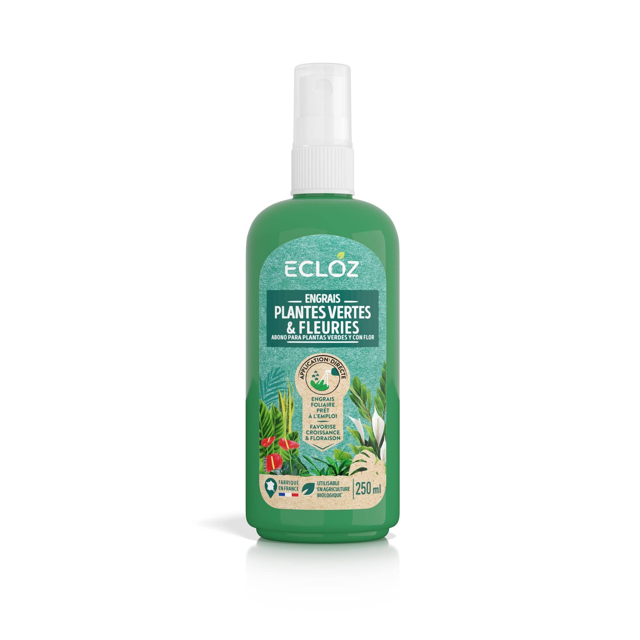 Ecloz - Engrais pour plantes vertes et fleuries Spray 250ml - ECLOZ