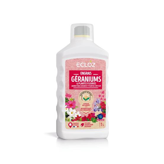 Ecloz - Engrais Plantes fleuries & Géraniums 1L - ECLOZ - Image 1