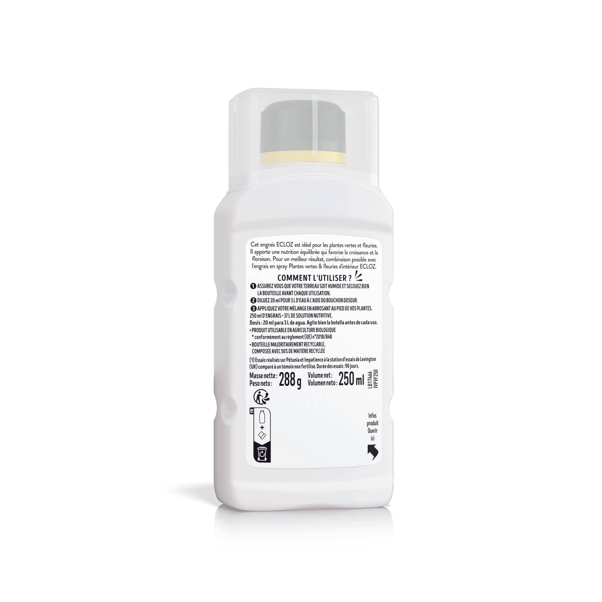 Ecloz - Engrais pour plantes vertes et fleuries 250ml - ECLOZ - Image 3