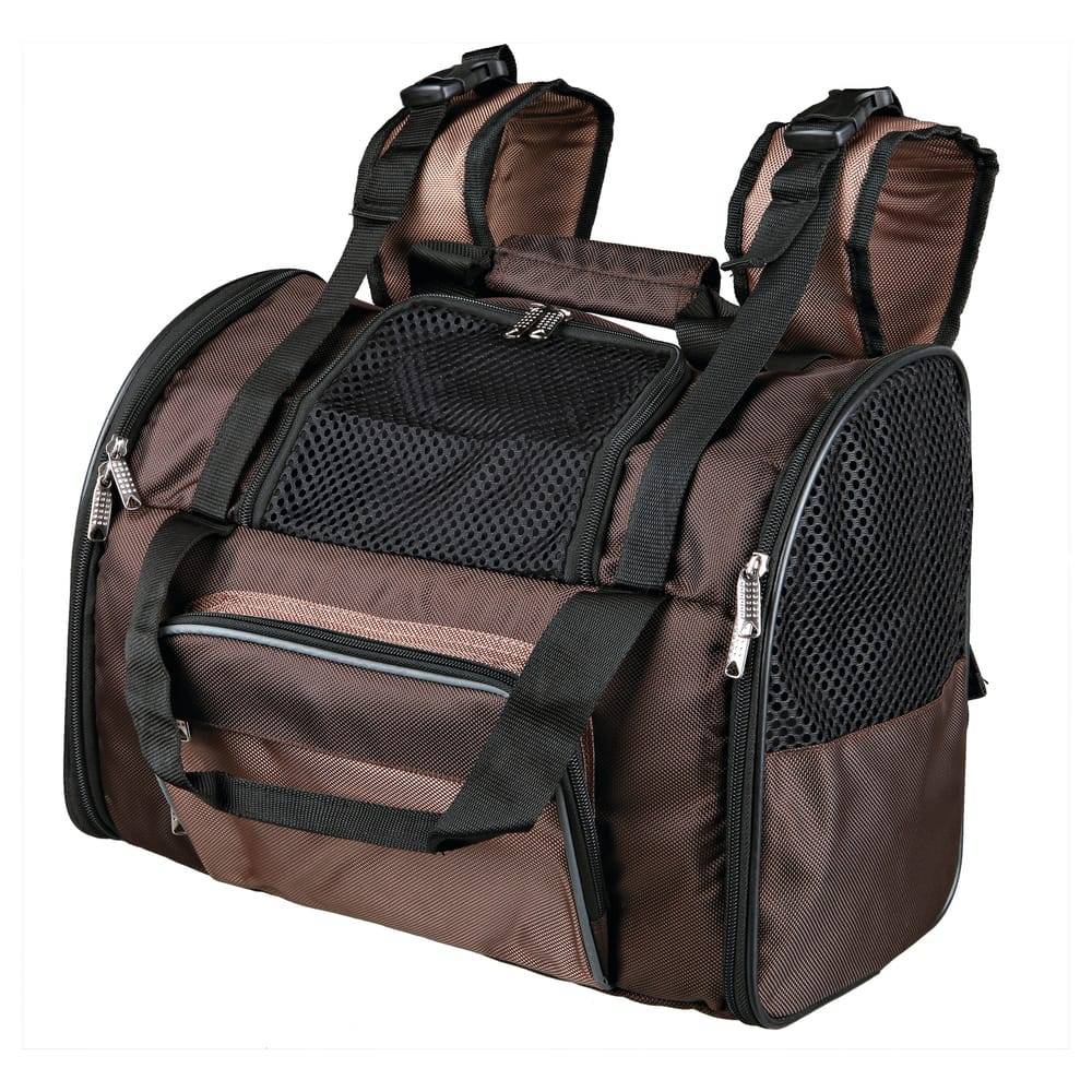 Sac à dos Shiva en polyester brun et beige L.41 cm l.30 cm H.21 cm - Trixie