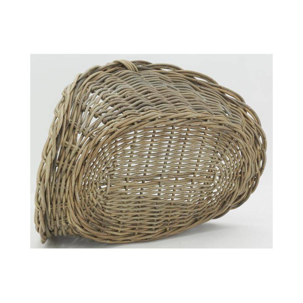 Panier à bûches poelet gris L.58 cm l.41 cm H.26 cm - Aubry gaspard - Imagen 5