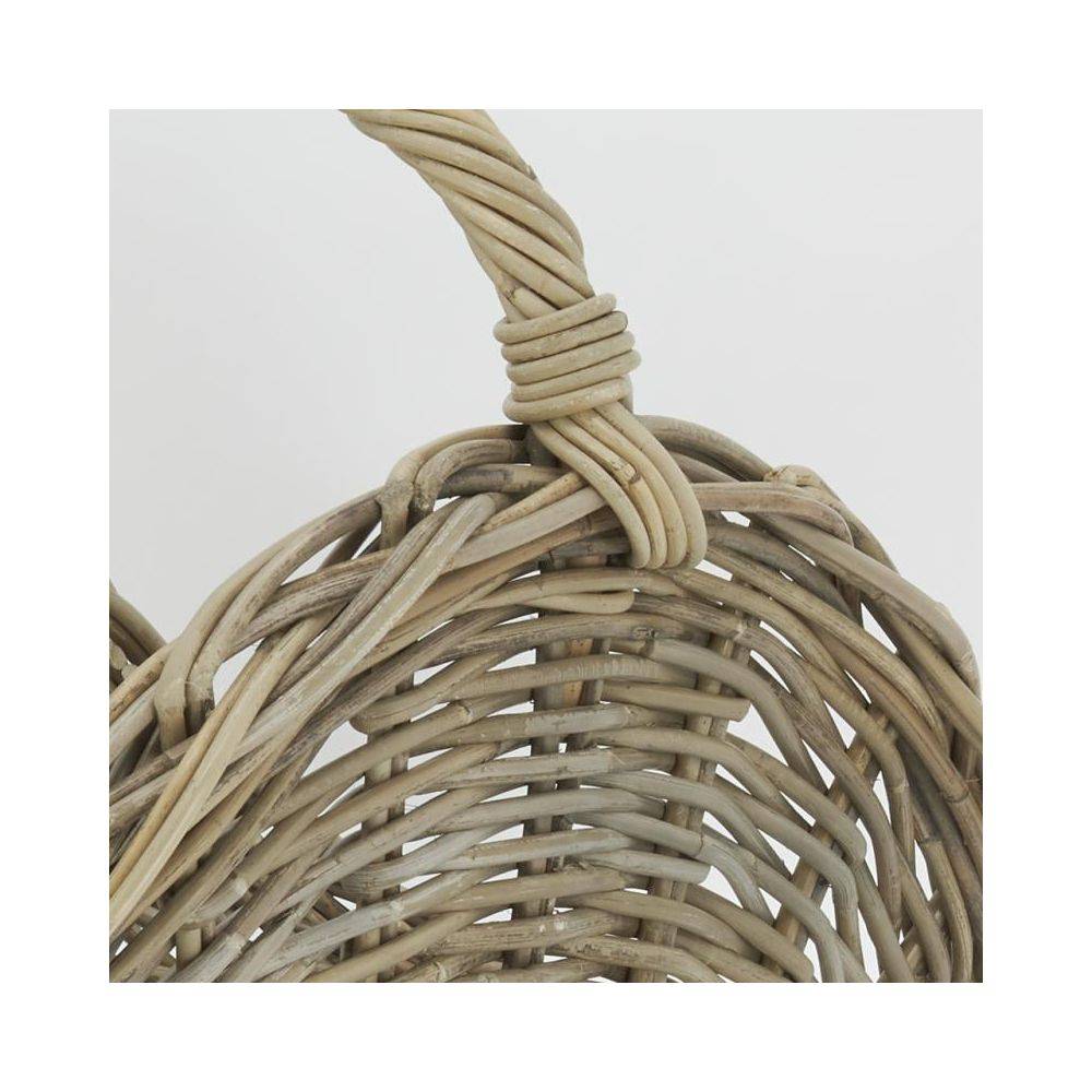 Panier à bûches poelet gris L.58 cm l.41 cm H.26 cm - Aubry gaspard - Imagen 1