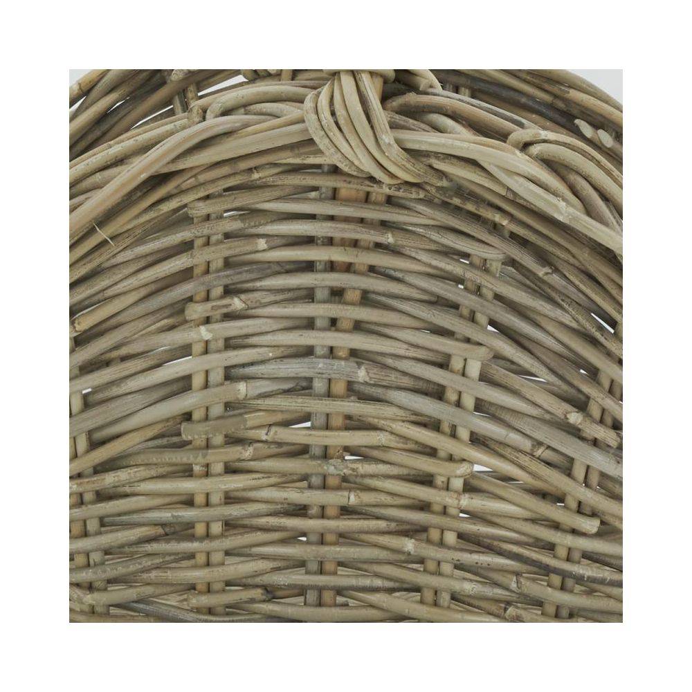 Panier à bûches poelet gris L.58 cm l.41 cm H.26 cm - Aubry gaspard - Imagen 4