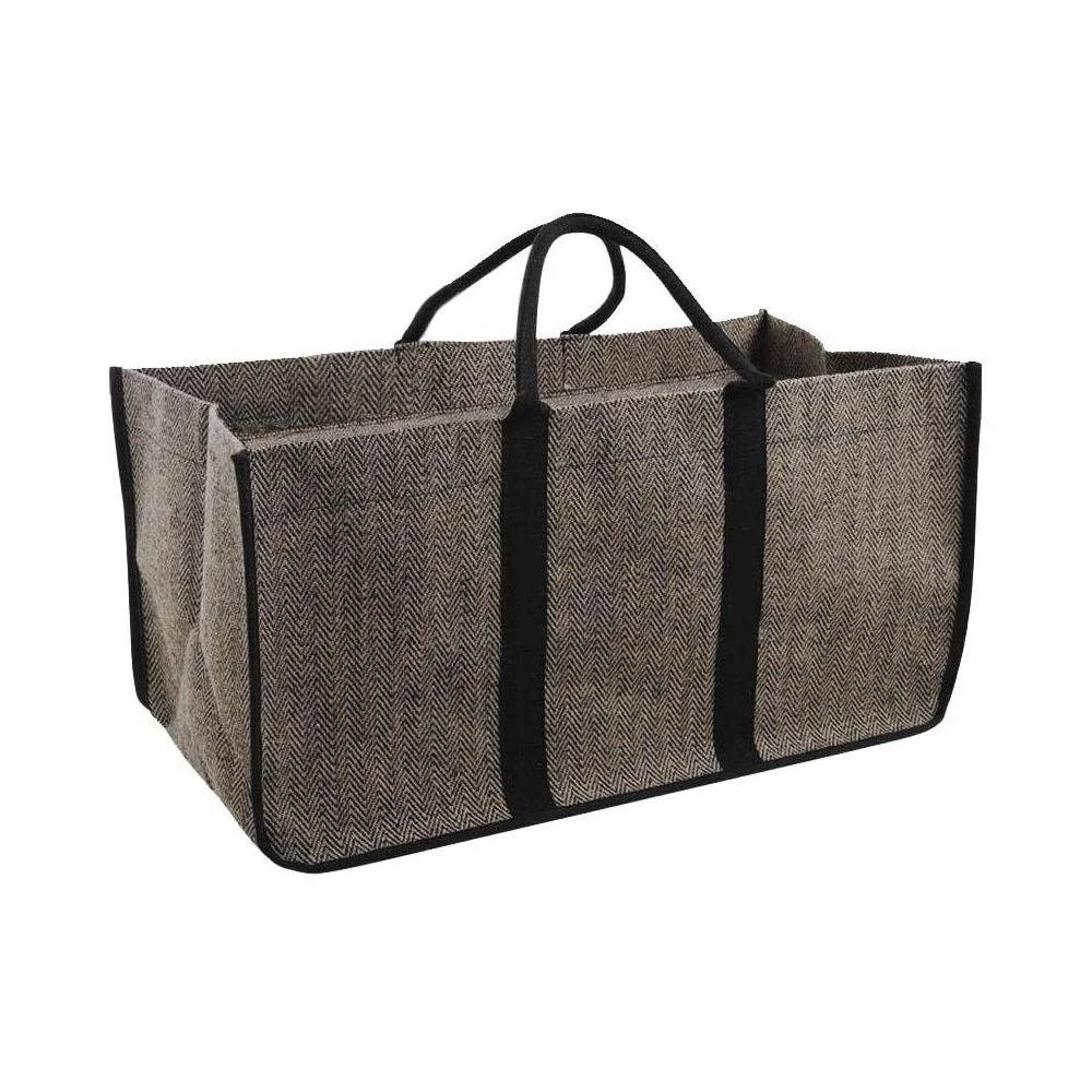 Sac à bûches jute naturel - Aubry Gaspard - Image 4