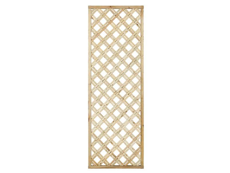 Panneau treillis bois naturel 60x180x2.8cm - HILLHOUT - Image 2