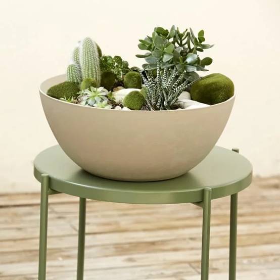 Coupe Elément 40 calcaire Ø38,9 x H 16,4 cm 13L – POETIC - Image 3