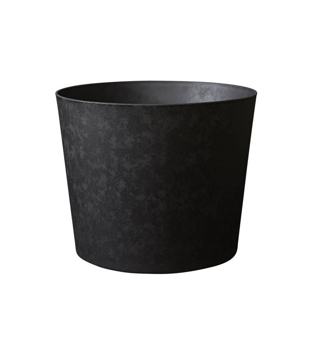 Pot de fleur conique graphite Ø40 cm H.40 cm modèle élégant - Poetic by eda - Image 1