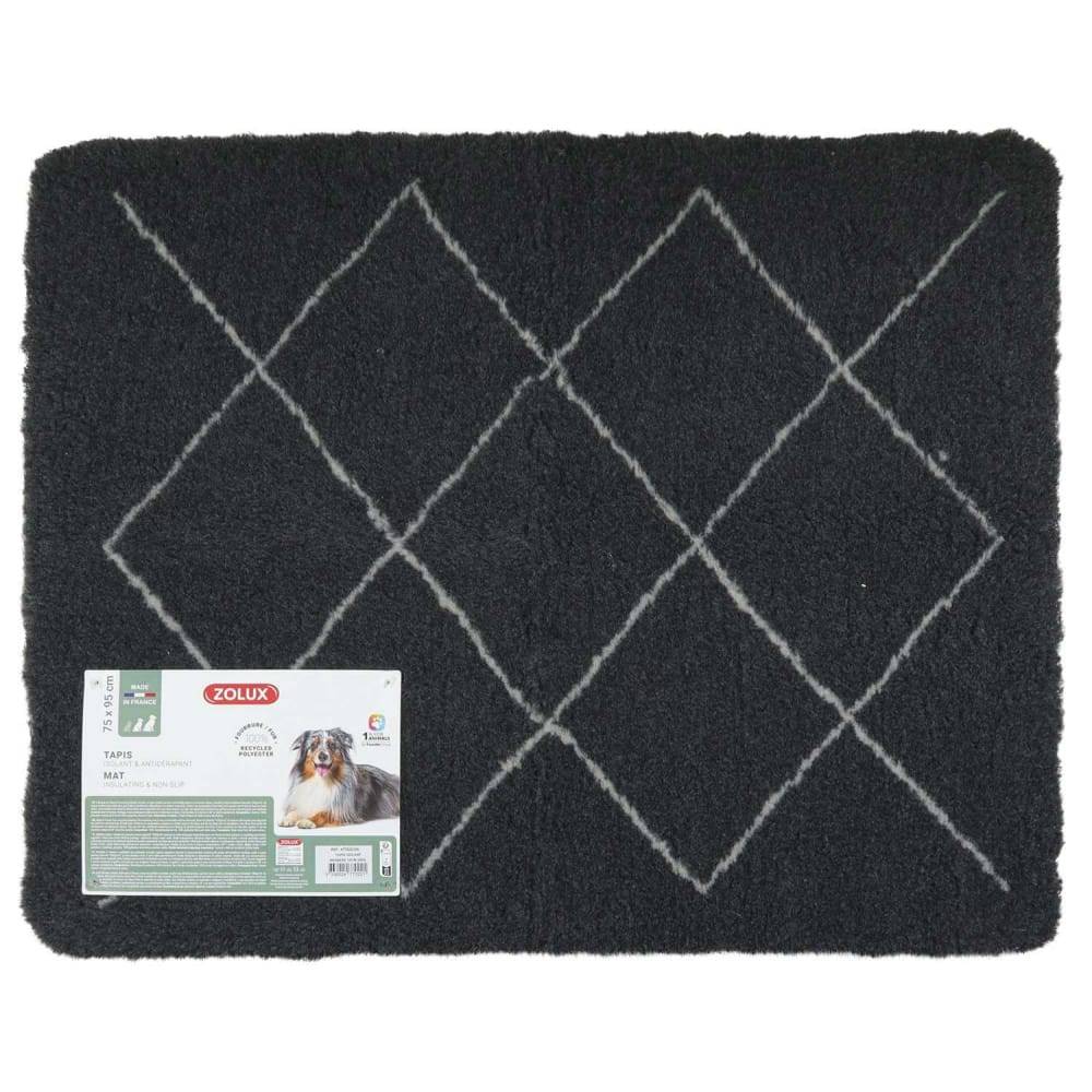 Tapis isolant berbère en polyester recyclé gris L.95 cm l.75 cm H.3 cm - Zolux - Image 6