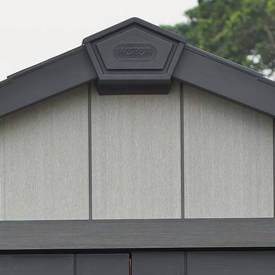 Abri de jardin résine anthracite avec plancher 6,6m² Brossium Keter - Image 6
