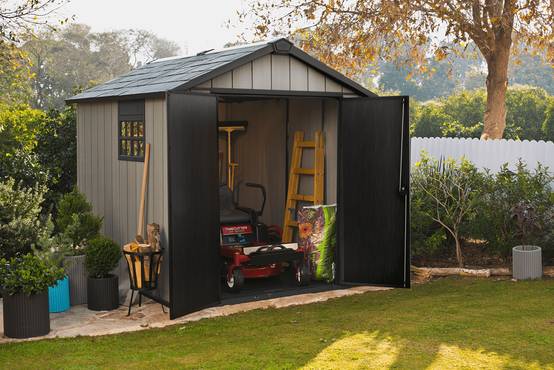 Abri de jardin résine anthracite avec plancher 6,6m² Brossium Keter - Image 11