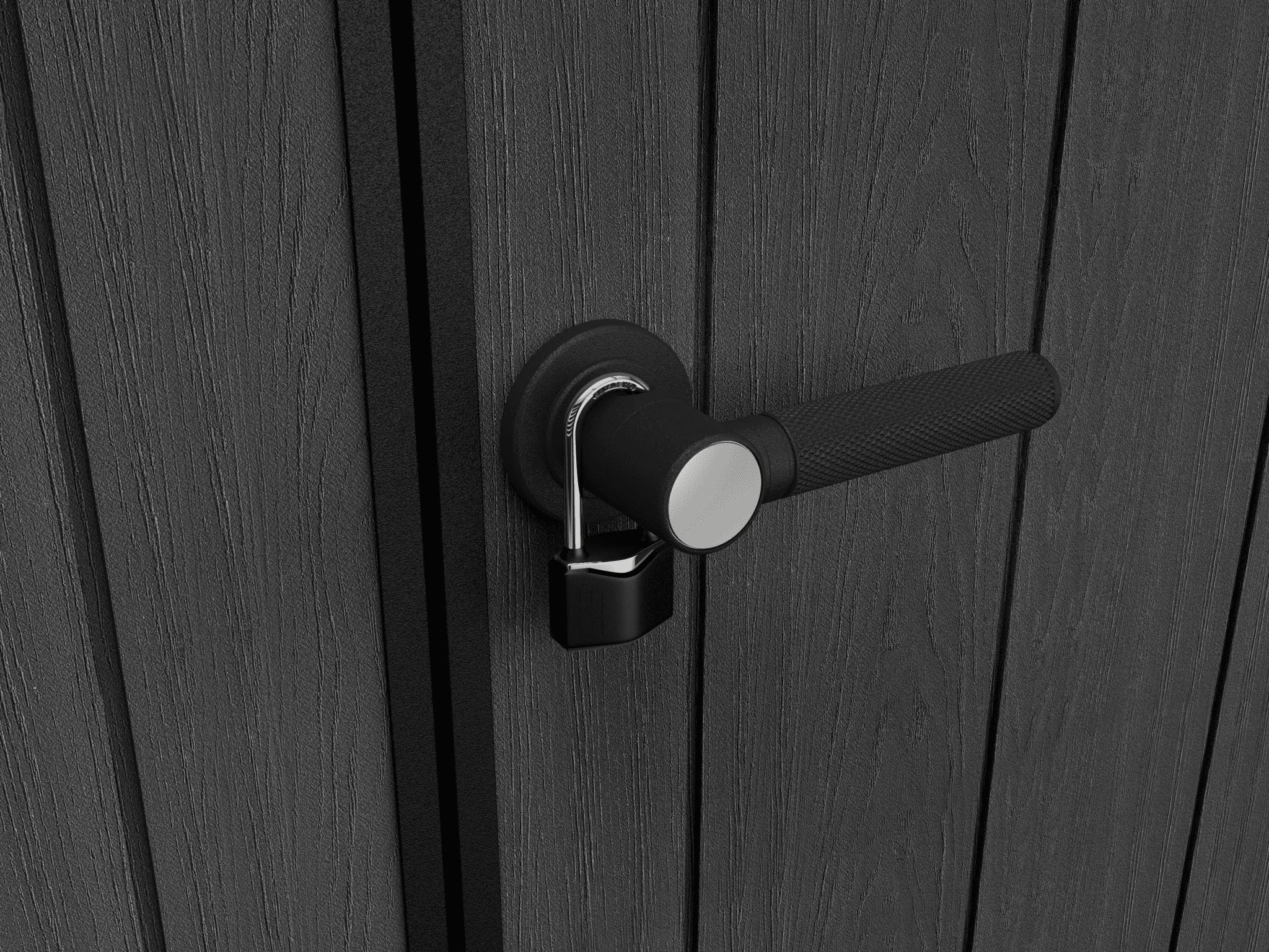 Abri de jardin résine anthracite avec plancher 6,6m² Brossium Keter - Image 7