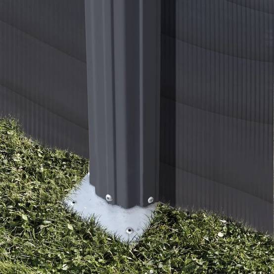 Gré - Piscine hors-sol acier gris anthracite 6,34 x 3,99 x H 1,22 m - GRÉ - Image 10