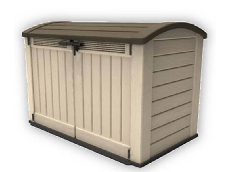 Coffre de jardin résine Arc beige 2000L - Imagen 3