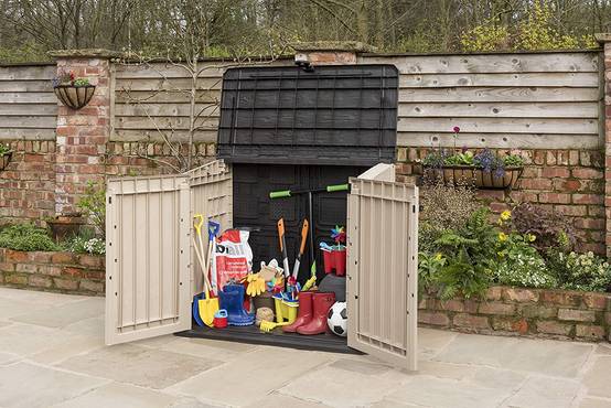 Coffre de jardin en résine Multifonctions 880L keter Beige - Image 12
