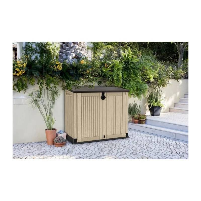 Coffre de jardin en résine Multifonctions 880L keter Beige - Image 4