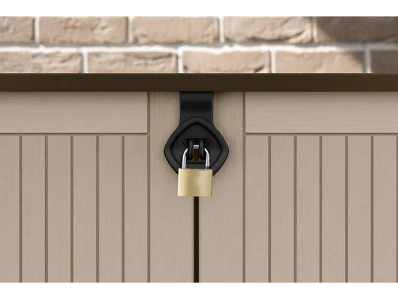 Coffre de jardin en résine Multifonctions 880L keter Beige - Image 14