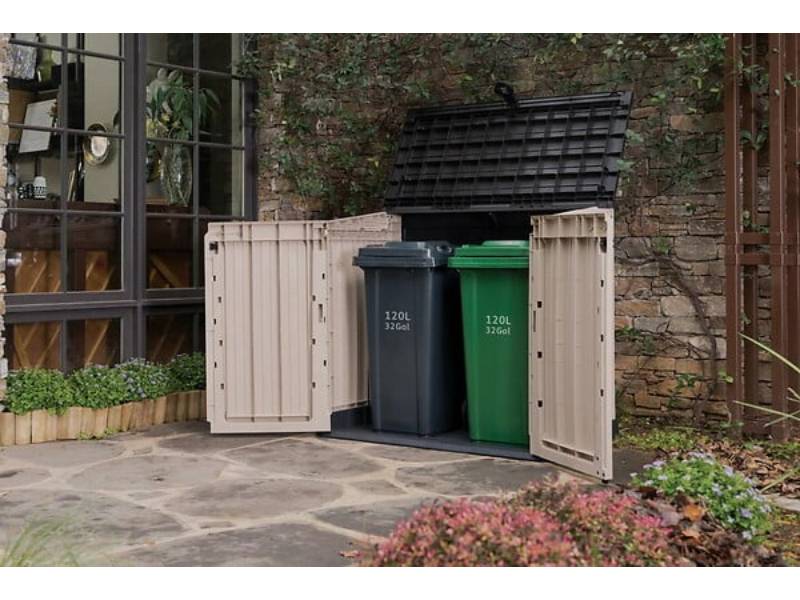 Coffre de jardin en résine Multifonctions 880L keter Beige - Image 15
