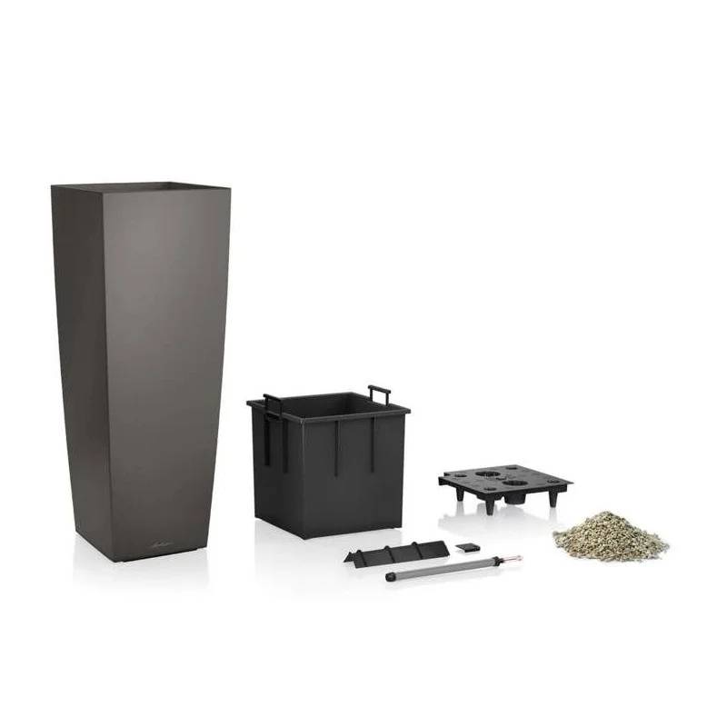 Lechuza - Jardinière Cubico Alto Premium 40 Plastique Charbon Métallisé 40 x 40 x 105 cm - LECHUZA - Image 10