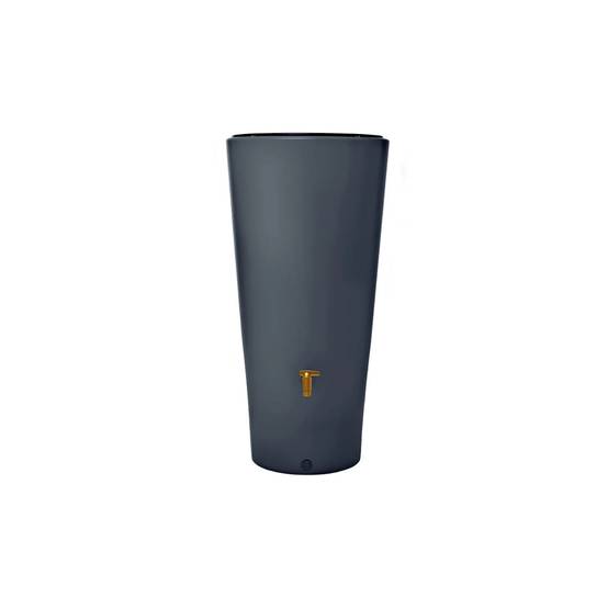 Graf - Récupérateur d'eau de pluie 220L mural robinet et collecteur inclus 2en1 gris graphite Vaso - GRAF - Image 3