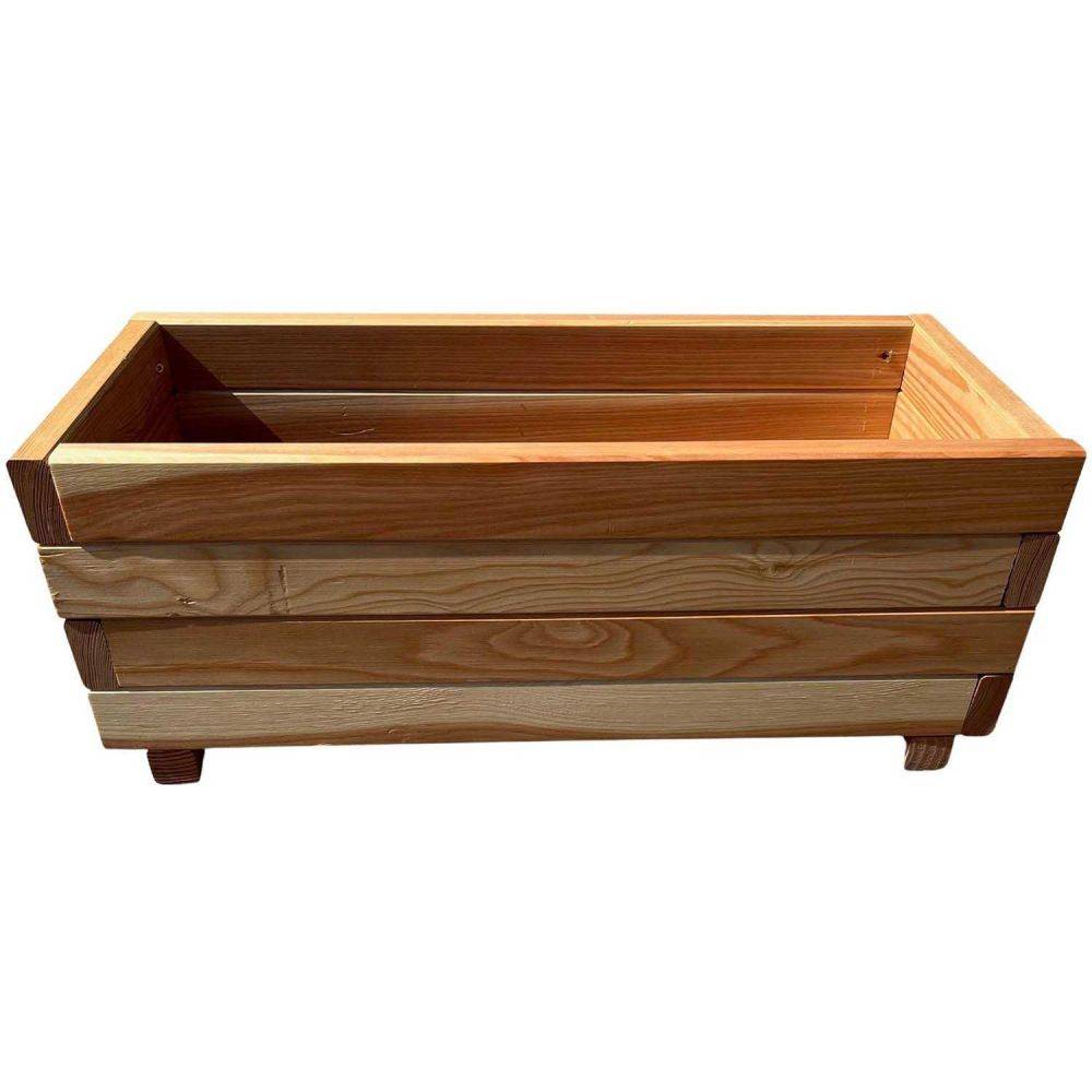 Robin Hood® - Jardinière rectangulaire en bois de mélèze naturel L.70 cm l.30 cm H.27.5 cm - Robin hood - Imagen 2