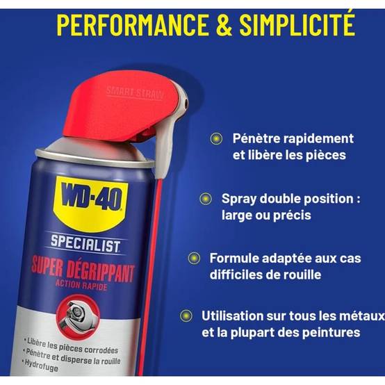 Super Dégrippant Spray Double Position Aérosol 400 ml WD-40 SPECIALIST - Image 2