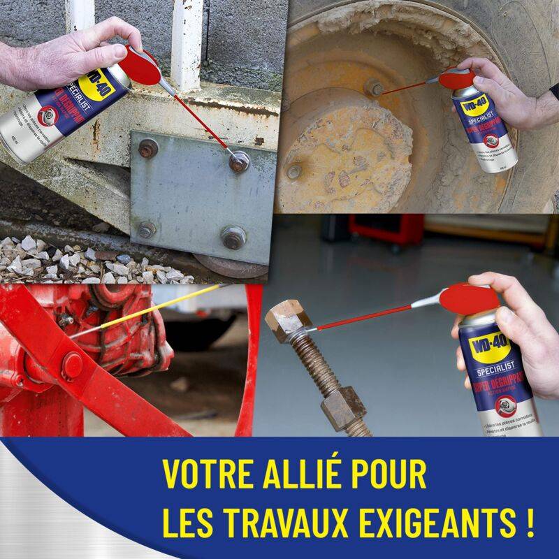 Super Dégrippant Spray Double Position Aérosol 400 ml WD-40 SPECIALIST