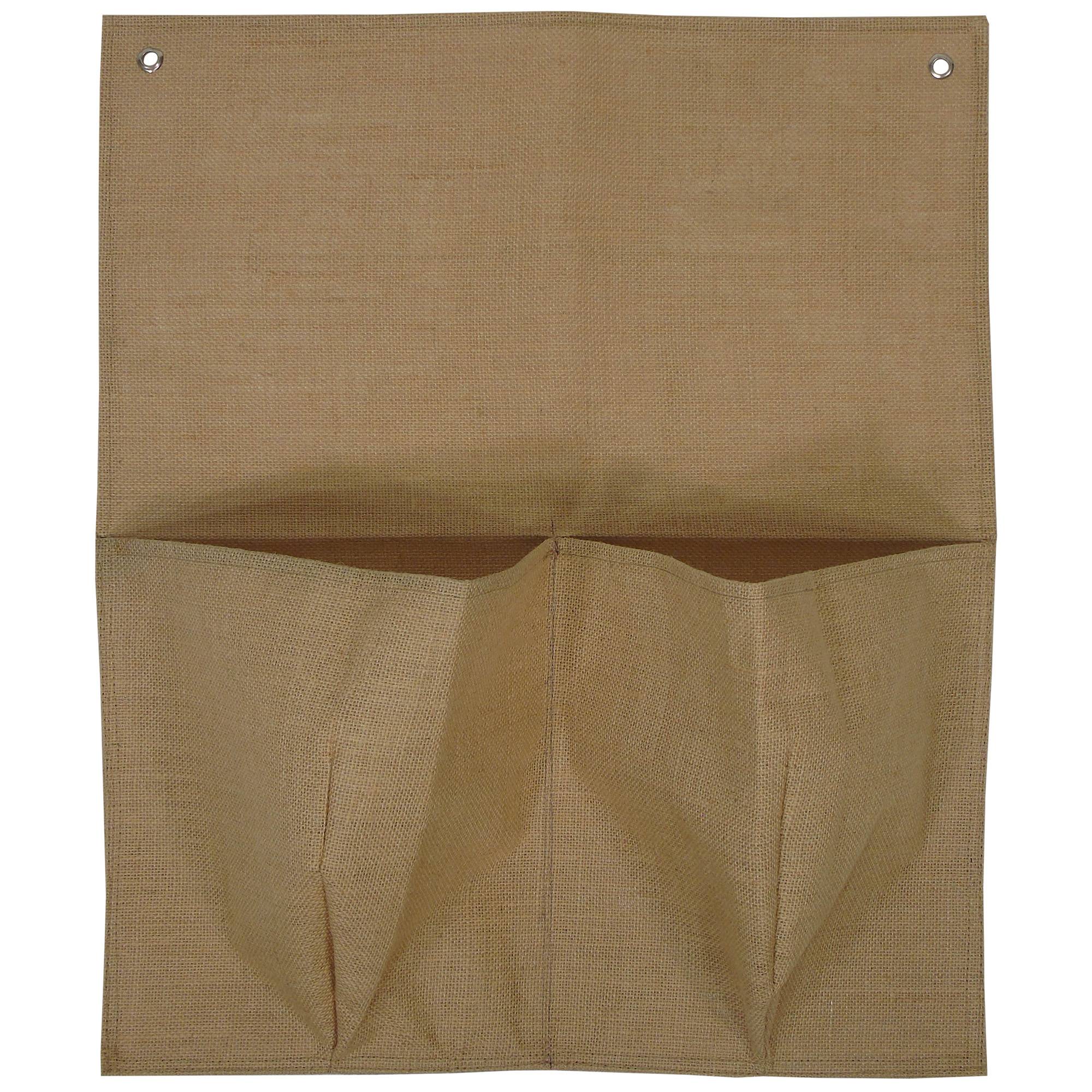 Ubbink - 2 sacs de plantation en jute laminé,  (h30x25x12cm) incl. 2  fixations h60 x 50 cm