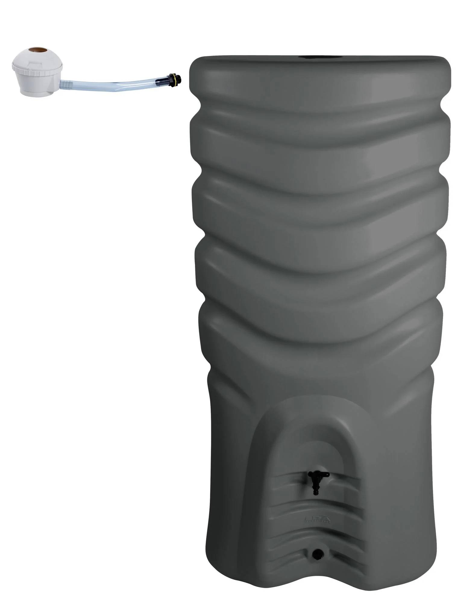 EDA Plastiques - Récupérateur d'eau de pluie aérien 550L anthracite  - EDA - Imagen 4
