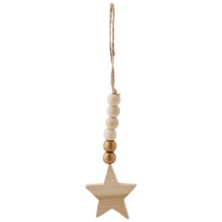 Ecloz - Suspension en bois étoile - blanc, doré et bois naturel - ECLOZ - Image 2