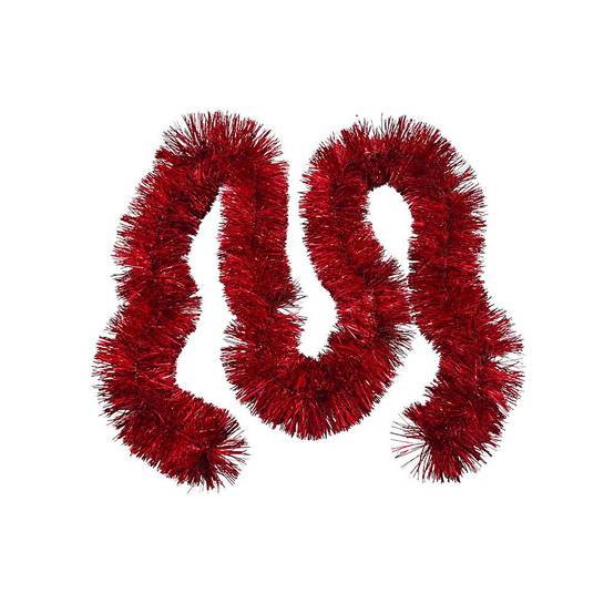 Ecloz - Guirlande de Noël scintillante - rouge - L. 200 cm - ECLOZ