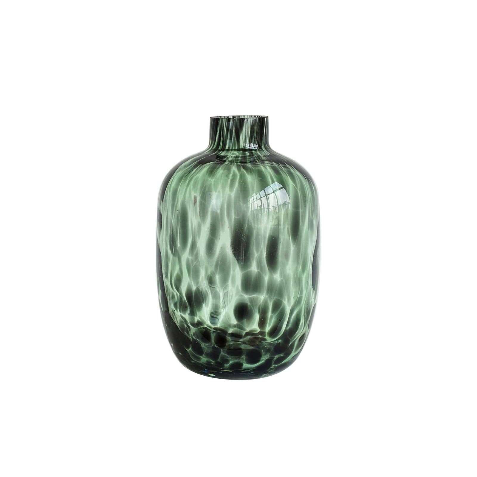 Ecloz - Vase vert tacheté de noir Ø12 x H.19 cm - ECLOZ - Image 1