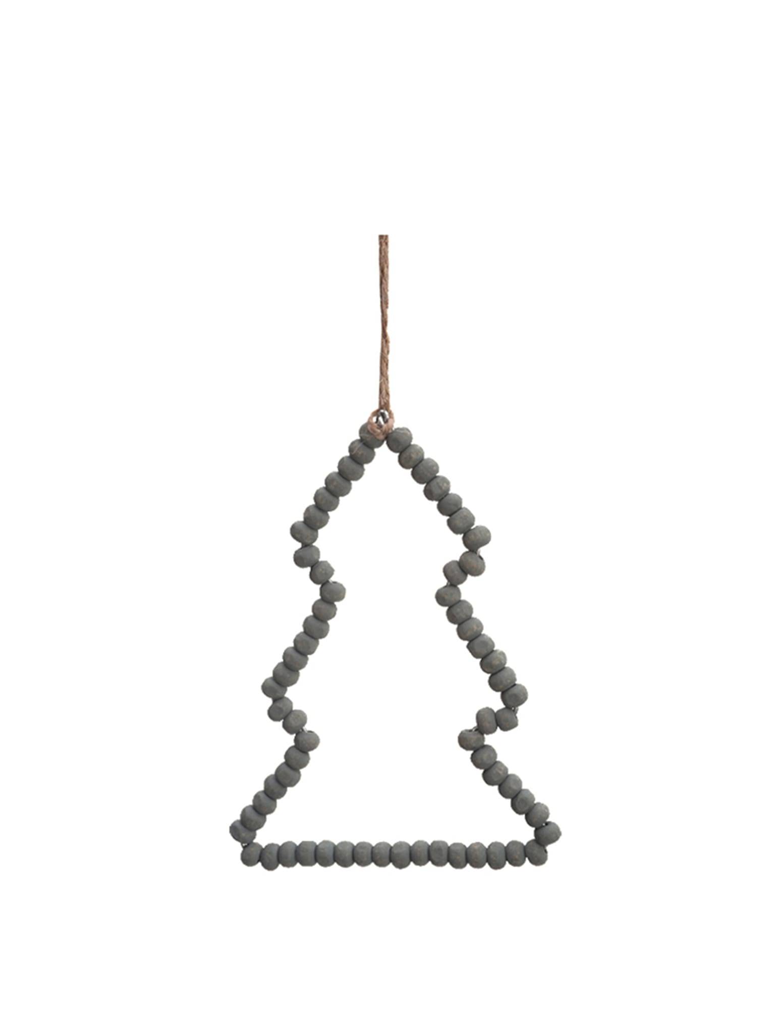 Ecloz - Suspension sapin en perles de bois - vert - ECLOZ