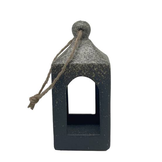 Ecloz - Lanterne en grès - anthracite - H. 18 cm - ECLOZ - Image 1