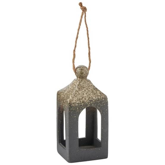 Ecloz - Lanterne en grès - anthracite - H. 18 cm - ECLOZ - Image 4