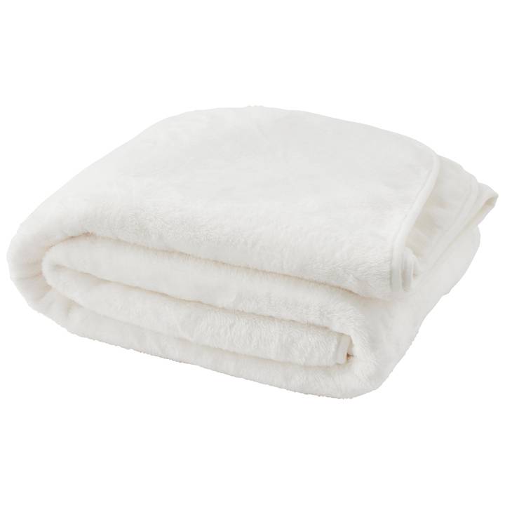 Ecloz - Plaid douillet en peluche - blanc - 130 x 160 cm - ECLOZ - Image 3