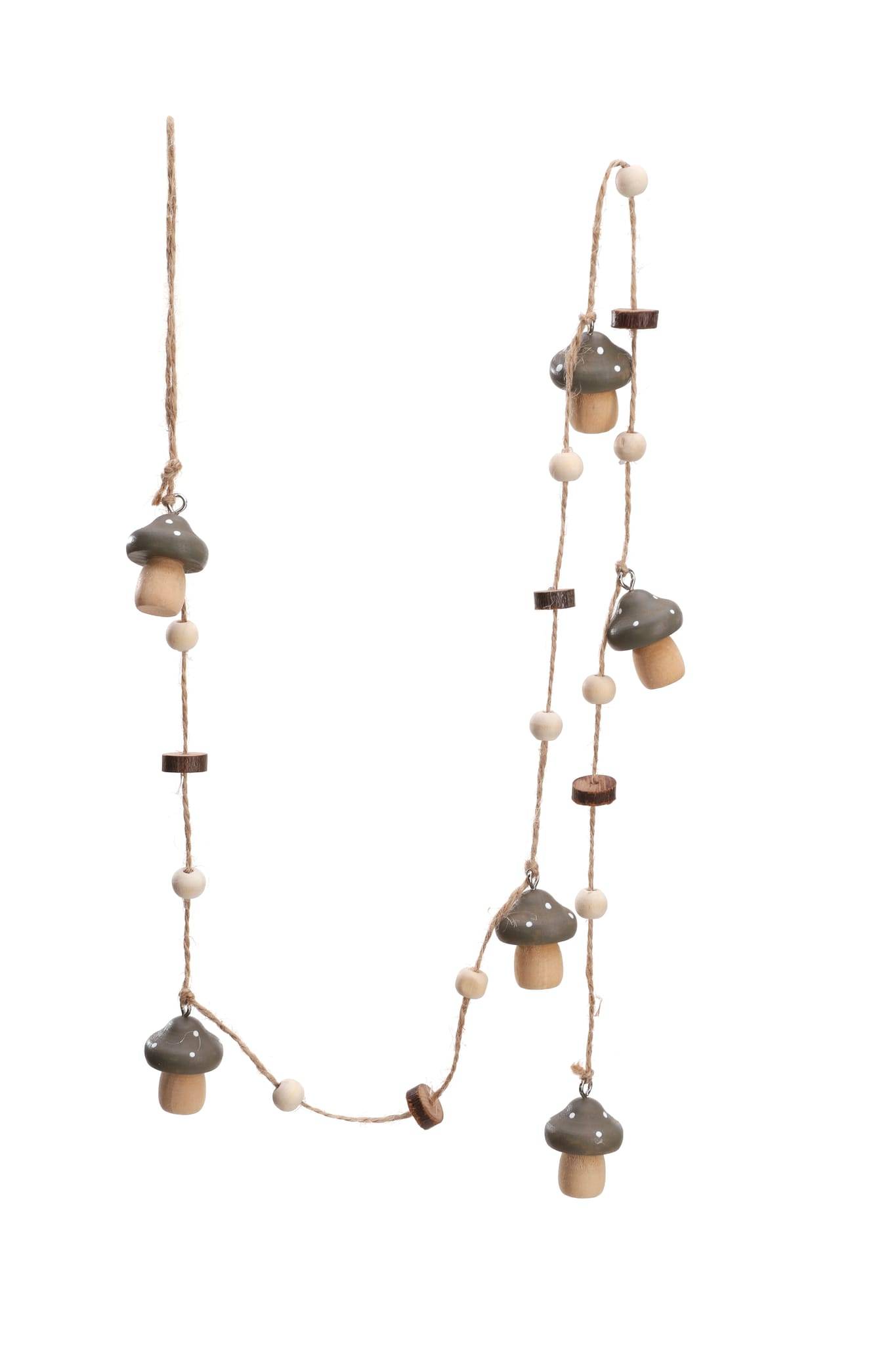 Ecloz - Guirlandes de champignons en bois - taupe, caramel et chocolat - ECLOZ - Imagen 3