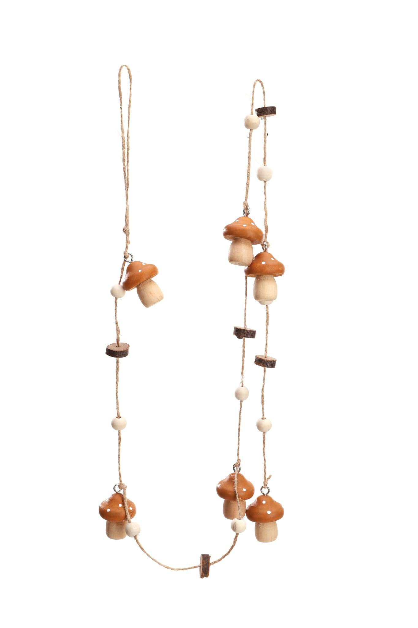 Ecloz - Guirlandes de champignons en bois - taupe, caramel et chocolat - ECLOZ - Imagen 1
