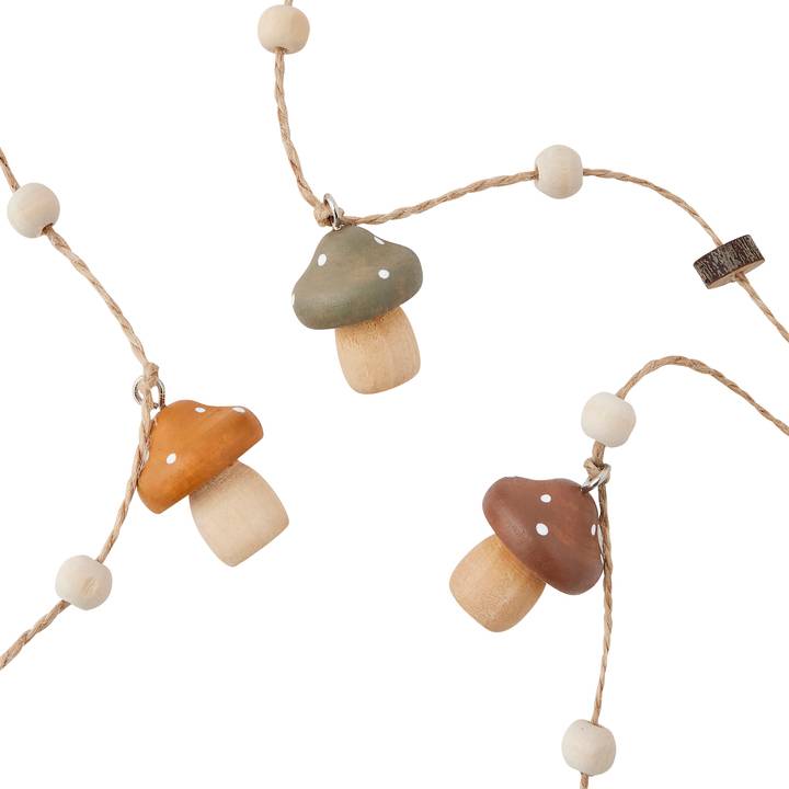 Ecloz - Guirlandes de champignons en bois - taupe, caramel et chocolat - ECLOZ - Imagen 4